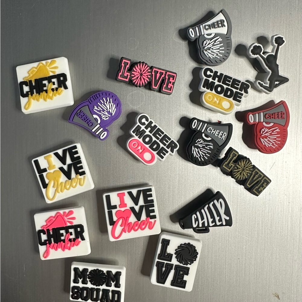 16 New Cheer Croc Charms